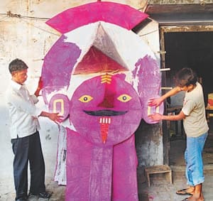 belha's dushehra is giving message of communal harmony
