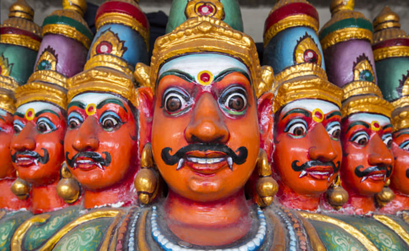 village where Ramayana villain Ravana was born