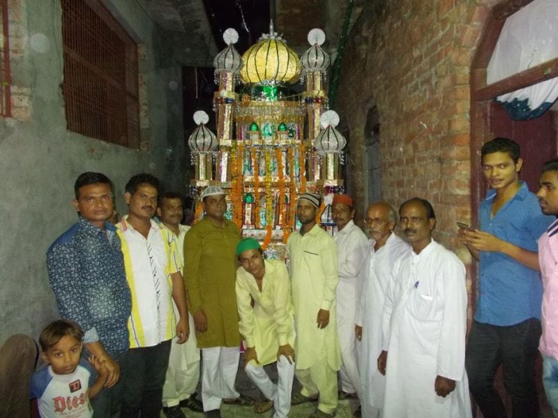 Tajia create the effigy of Ravana and Nuralm