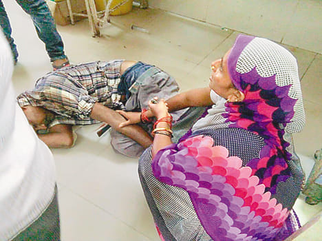 Replacing the injured received treatment at the rebuke
