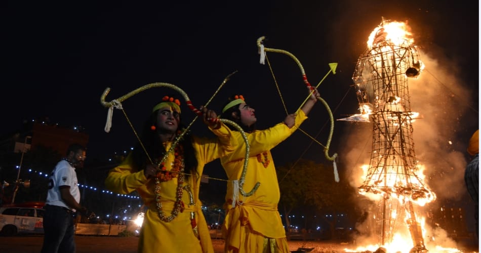 Vijayadashami, Dussehra Pooja Vidhanam, Lord Rama, 10-headed demon Ravan