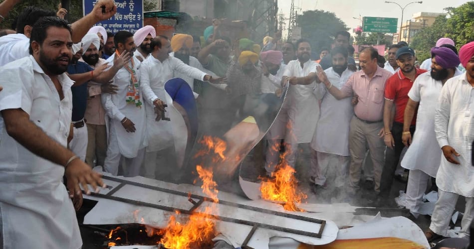 Clash between Congress and Akali leaders over Citta Ravana