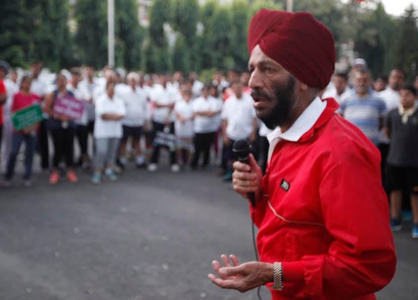 chandigarh pgi doctors awareness walk with flying sikh milkha singh on world arthritis day