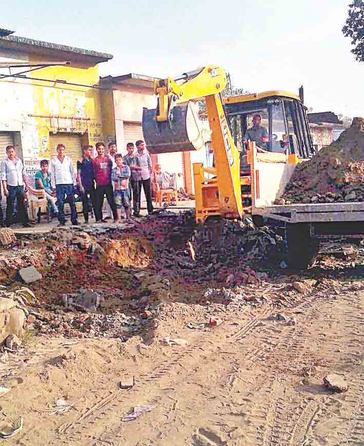 jcb used on khod chouraha