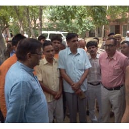 Minister OP Dhankharh in Patauda village, hearing problems of villagers, Jhajjar