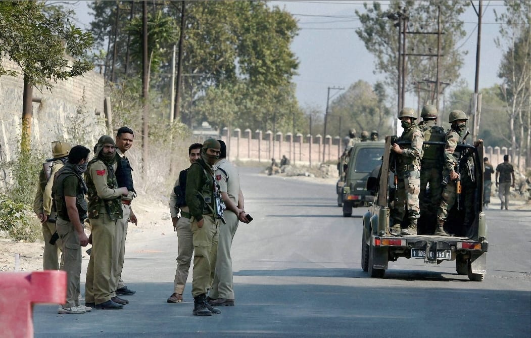 Terror attack on ssb petroling party in Zakura, outskirts of Srinagar