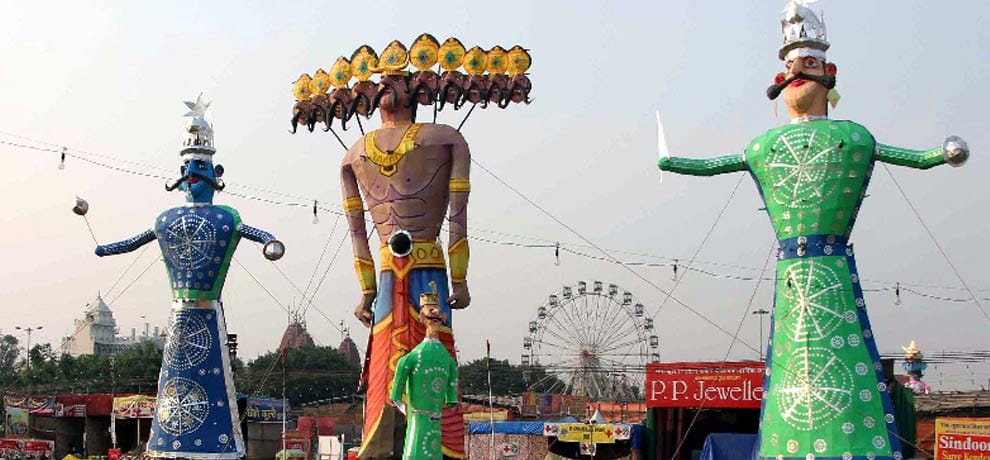 can we burnt these 10 evils from our city on this dusshera