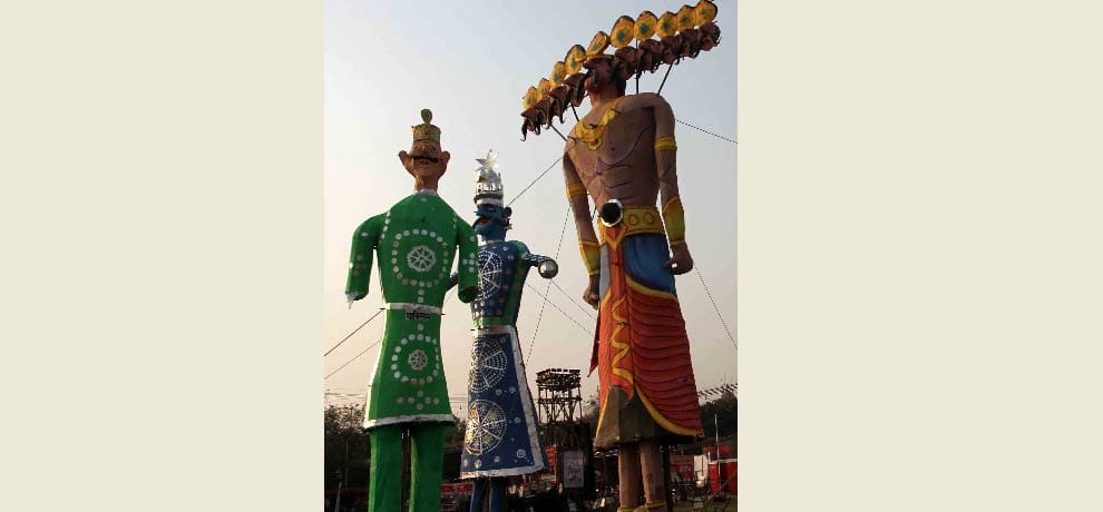 can we burnt these 10 evils from our city on this dusshera