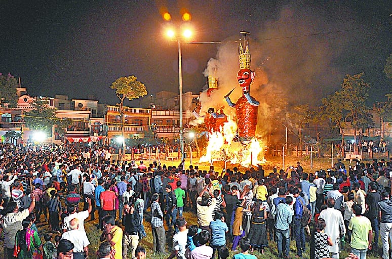 The procession turned out a message of victory of good