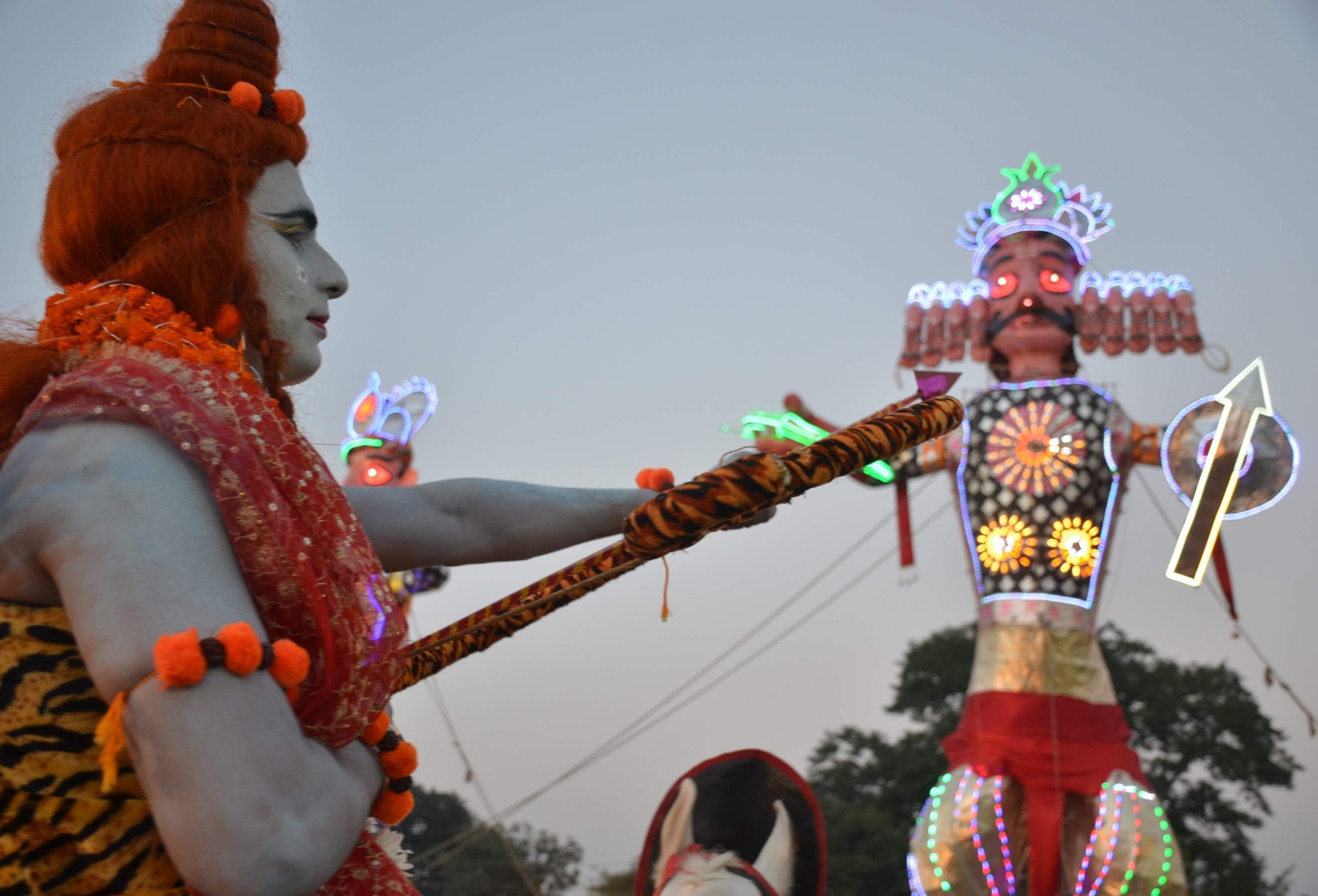 ravan vadh at Vijayadashami festival in uttarakhand.