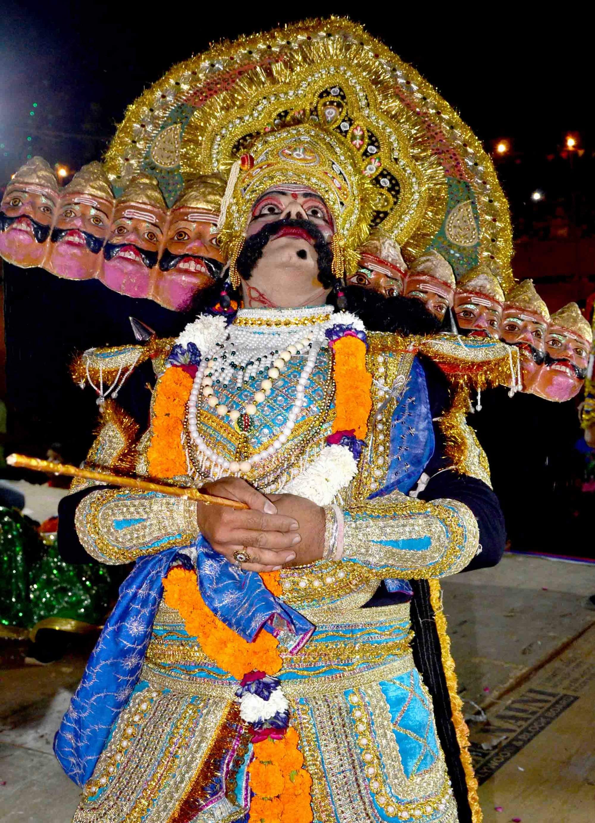 ravan vadh at Vijayadashami festival in uttarakhand.