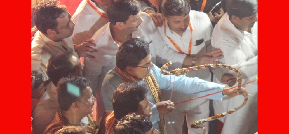 When Ravana burning drew crowds, then the victory of good over evil was