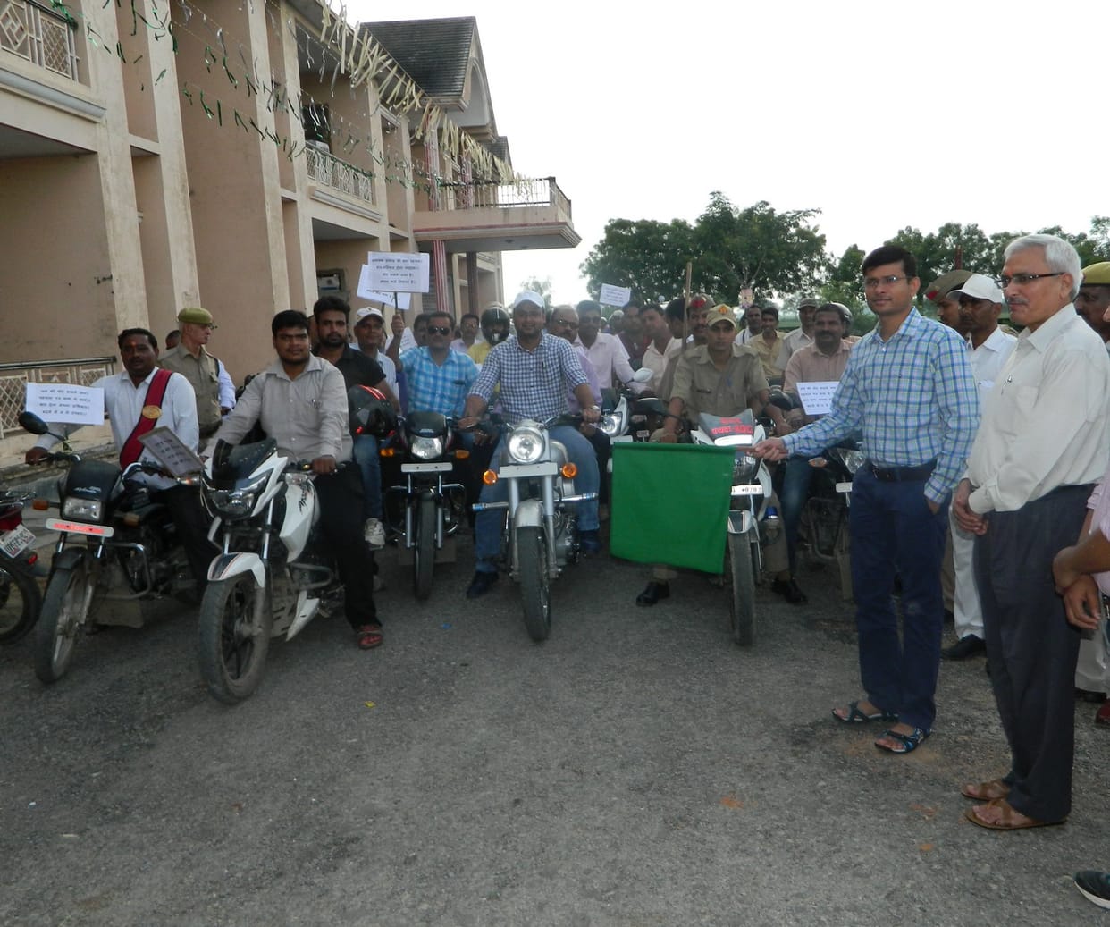 Out on the bike rally