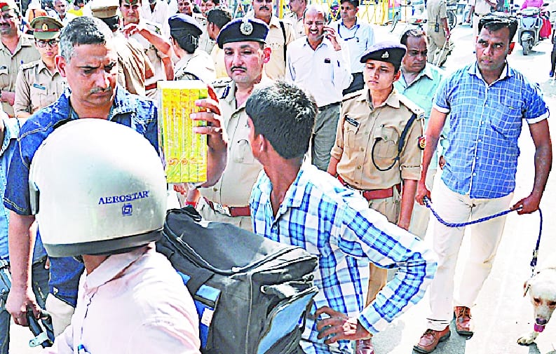 Police were on alert Dussehra