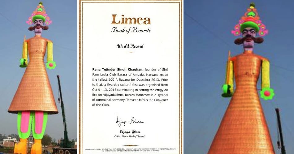 world highest ravana dahan in brara of haryana