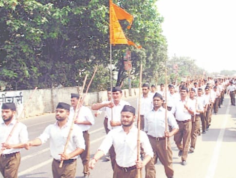 rss ka sthapna diwas manaya