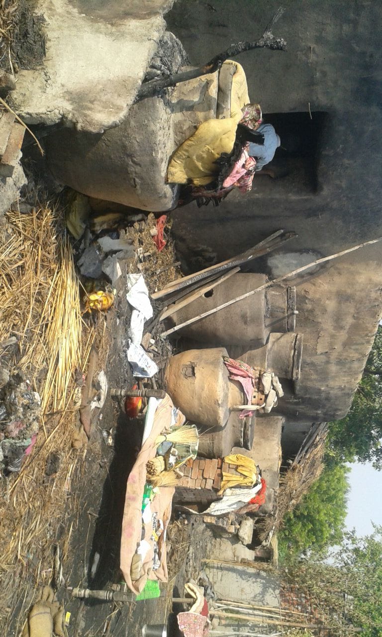 Aggar Khurd village five home lamp burns