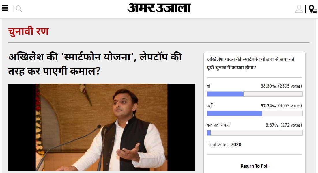 smart phone scheme will not give positive impact to Akhilesh govt in UP elections 2107