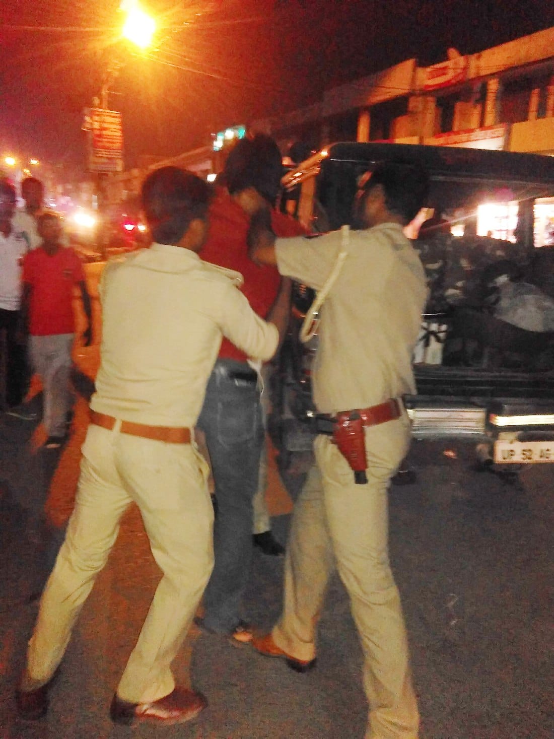 B. Tech student beaten to the keeper 