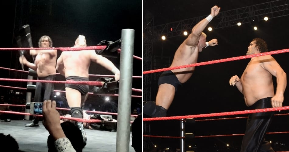 foreign wrestlers beaten by the great khali in ring during cwe fight, watch here the video
