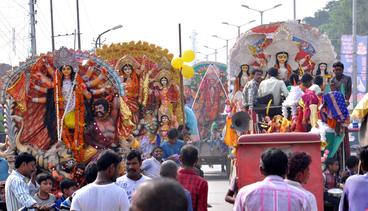 Emersion of Durga Statue 