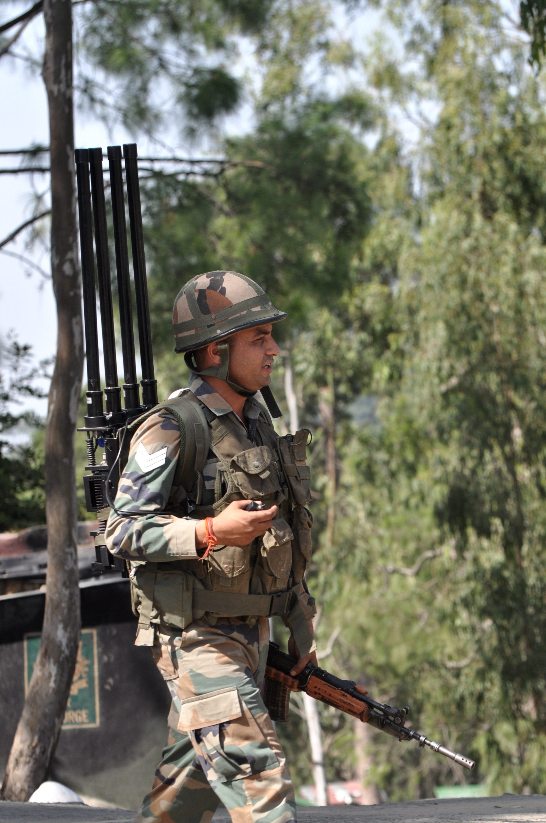 indian jammer blocks the surveillance on loc