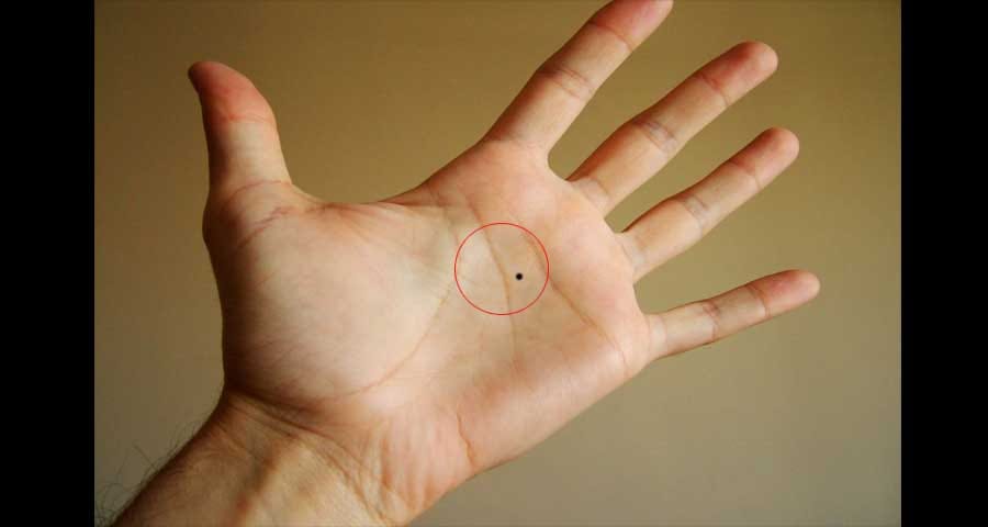 palmistry mole on hand meaning