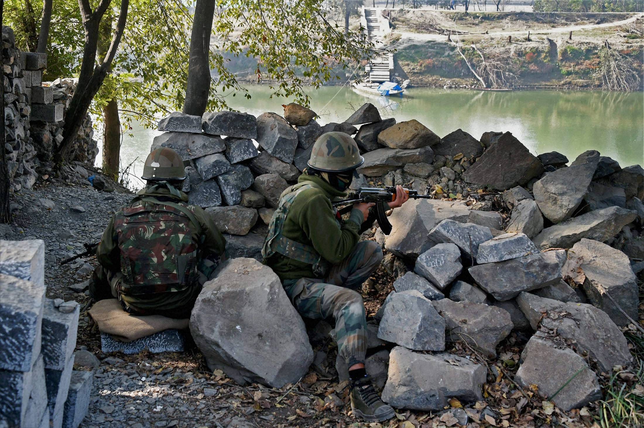 photo gallery of pampore encounter 