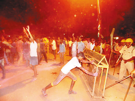 The attitude of the police disturbed situation