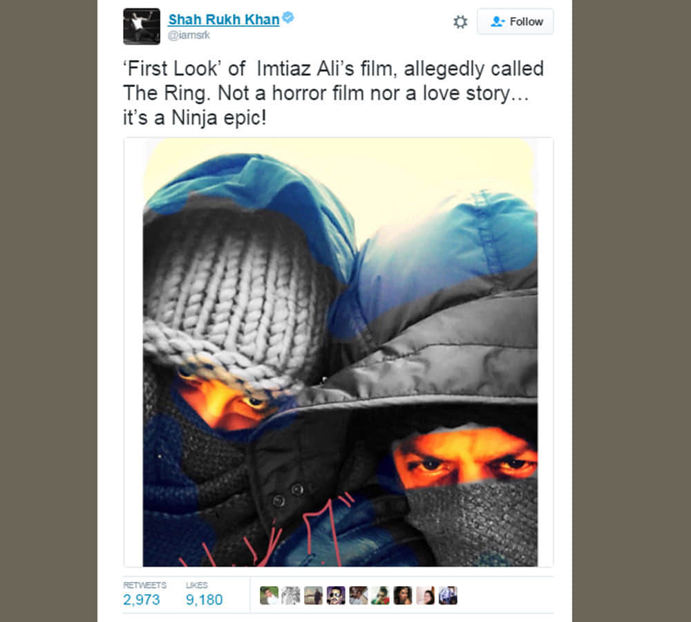 first look of the ring from shah rukh khan