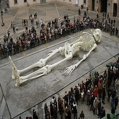 viral truth of 22 feet Giant Ghatotkacha Skeleton 