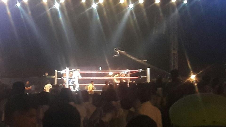 See the Bulbul revenge, Khali student bulbul  beaten foreign wrestlers