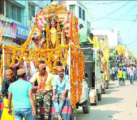 Immersion statues of godess durga