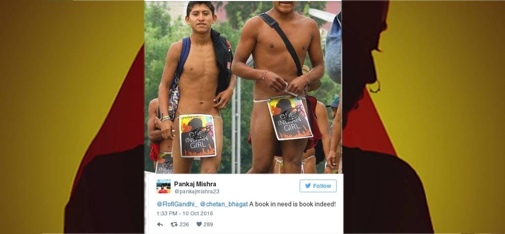 twitter trolls chetan bhagat on his new book's page 57 after he ask for photo of one indian girl