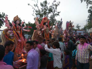 Immersion in tears the goddess statue