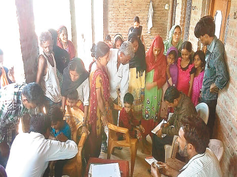 Doctors treated visiting the homes