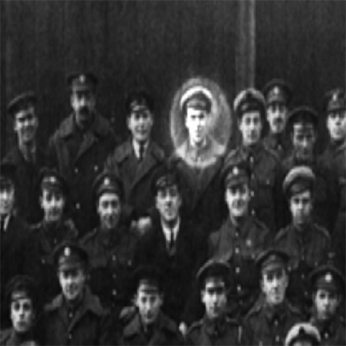 aircraft mechanic Freddy Jackson ghost in a group photo