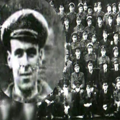 aircraft mechanic Freddy Jackson ghost in a group photo