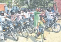traffic rule, village, helmet, two whellers, kurukshetra