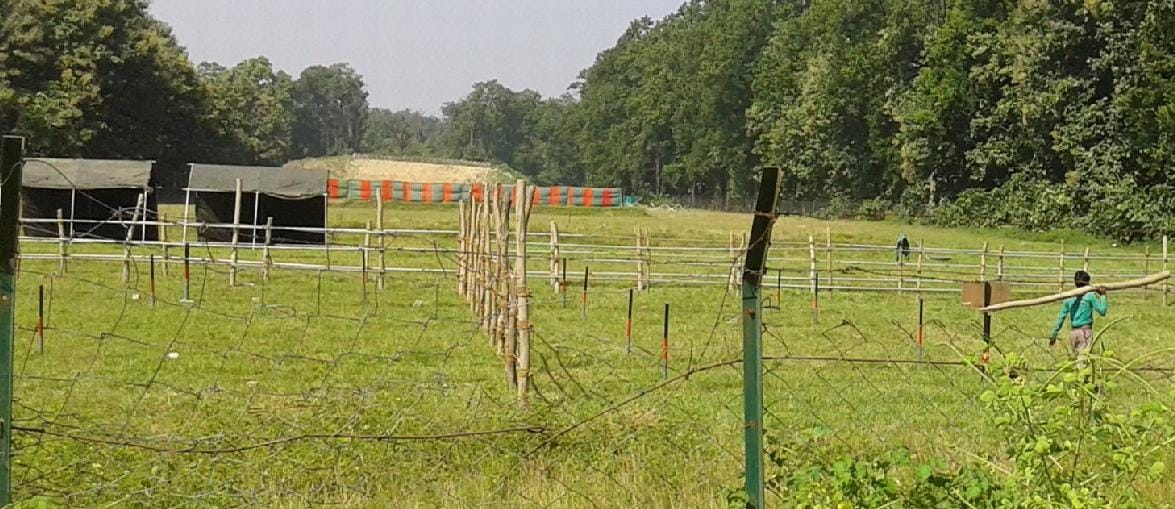 Preparation of military recruitment in Banbasa