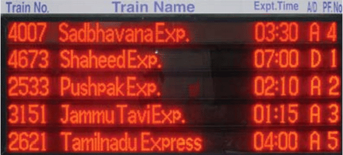 passengers were allowed to board trains round display