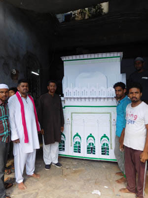 Burak was in town on Muharram processions they Tazia