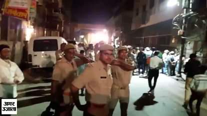 varanasi police on alert during durga visarjan