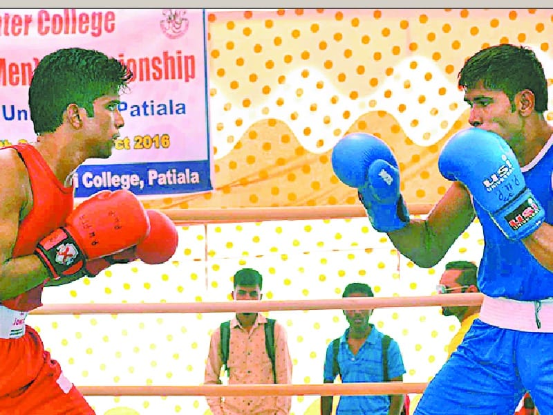 PU Inter College boxing championships, Multani Mal Modi College, 32 teams, 125 players, Patiala
