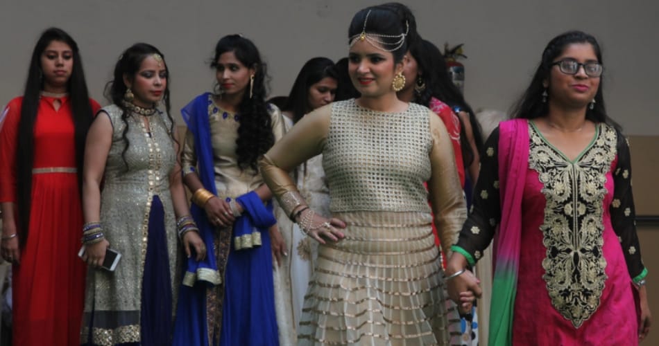 blind girls fashion show in chandigarh asha kiran vocational training center for differently abled
