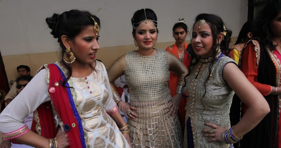 blind girls fashion show in chandigarh asha kiran vocational training center for differently abled