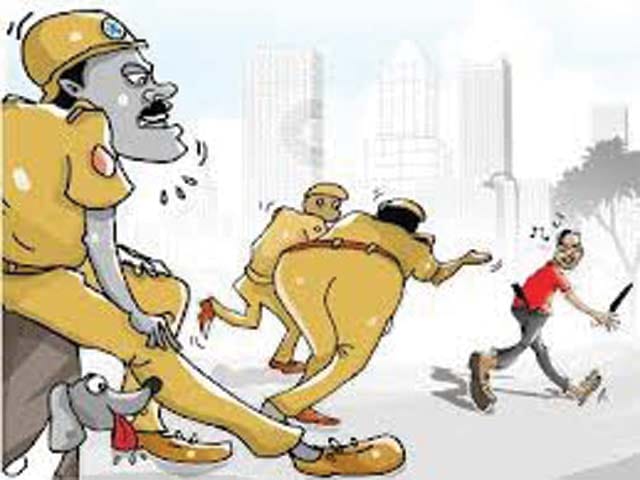 culprit beat sub inspector in court