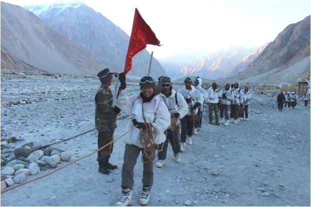 GROUP OF 46 PEOPLE REACHED SIACHIN