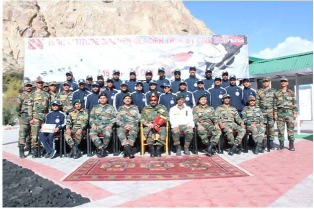 GROUP OF 46 PEOPLE REACHED SIACHIN