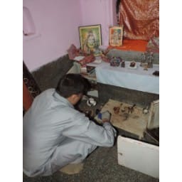 temple, statu, thieft, police